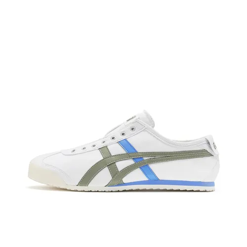 Onitsuka Tiger MEXICO 66 Slip Low Top Casual Unisex White Green Onitsuka Tiger MEXICO 66 Slip Низкий Топ Повседневный Унисекс Белый Зеленый
