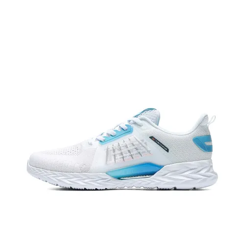 361° QU!KFOAM Амортизаторы Slip-on Устойчивый к истиранию Низкий Топ Спортивная повседневная обувь Мужская Белый Синий