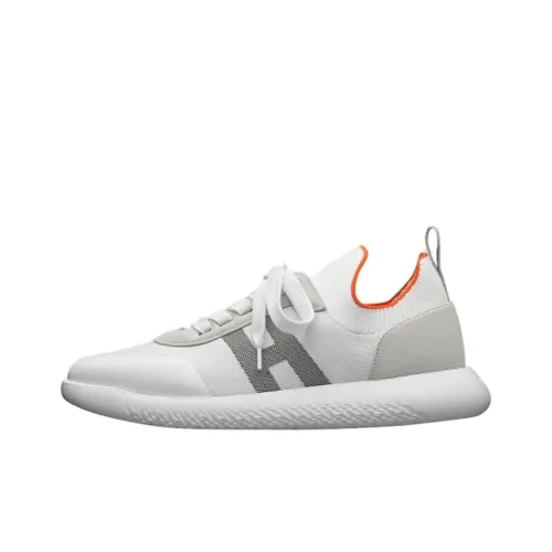 HERMES Crew Low Топ Повседневная обувь Мужская Белая