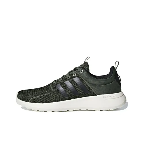 Adidas Neo Lite Racer Slip Resistant Abrasion Resistant Низкий Топ Casual Мужской Черный Зеленый