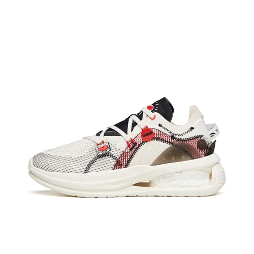 Keith Haring x ANTA ZERO Realm Противоскользящий Устойчивый к истиранию Амортизаторы Низкий Топ Повседневный Женские Белый Красный