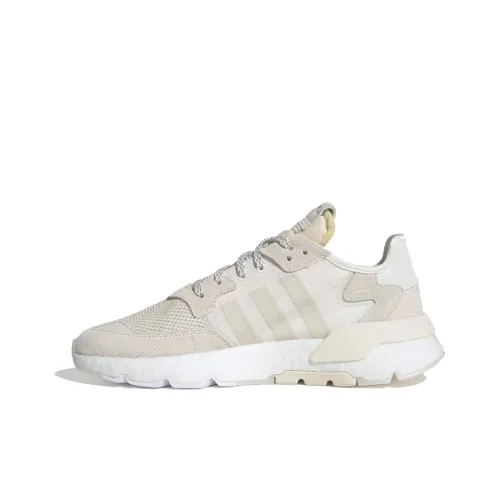 Adidas Originals Nite Jogger Дышащий Низкий Топ Повседневная Обувь Унисекс Розовый Серый