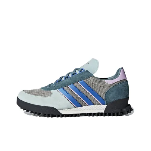 Adidas Originals MARATHON TECH Противоскользящий Низкий Топ Повседневная Обувь Женская Синие Серые Черные