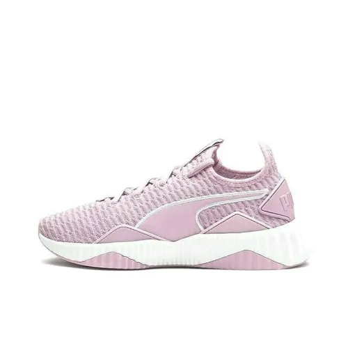 PUMA Defy Амортизация Устойчивый к истиранию Легкий Низкий Топ Повседневная обувь Женская Фиолетовый Белый