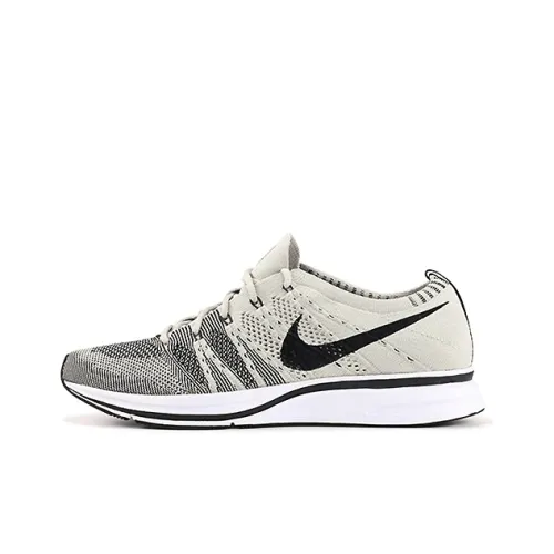 nike Flyknit Trainer Светло-Серый Нескользящий Легкий Низкий Топ Повседневная Обувь Унисекс Серый