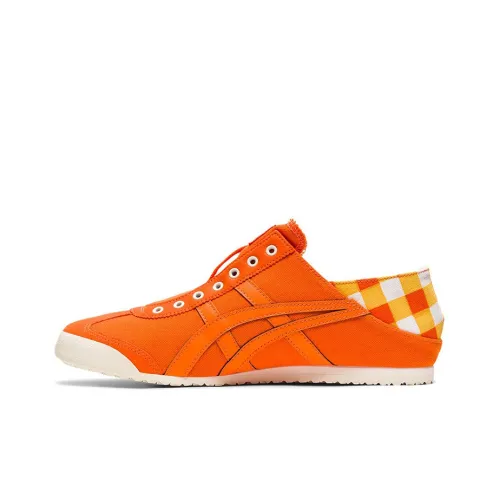 Onitsuka Tiger MEXICO 66 Paraty Противоскользящая Устойчивая к истиранию Низкий Топ Повседневная обувь Унисекс Оранжевый