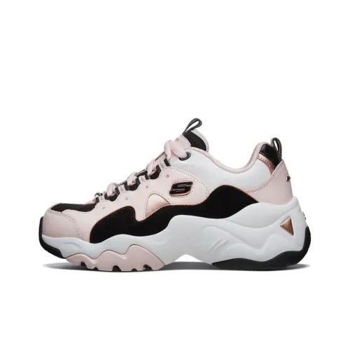 Skechers D'LITES 3,0 Низкий Топ Casual Женский Розовый Белый Черный