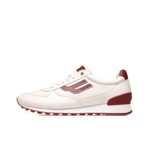 BALLY Gismo Low Топ Повседневная обувь Мужская Белый Красный