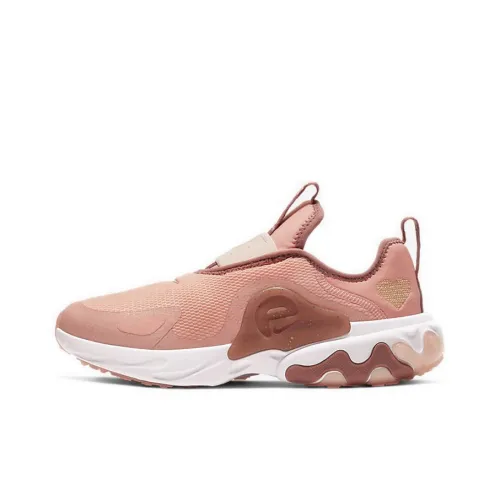 nike React Presto Extreme Shock Absorbers Slip-resistant Low Top Повседневная обувь GS Розовый Белый