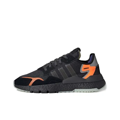 Adidas Originals Nite Jogger Шокабойеры Противоскользящий Низкий Топ Кэжуал Унисекс Черный Оранжевый Фиолетовый