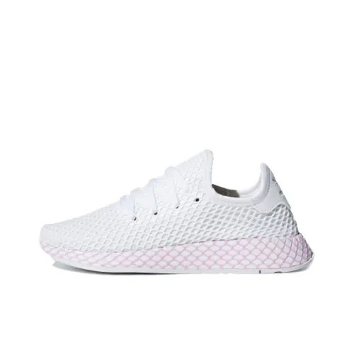 Adidas Originals Deerupt Амортизаторы Шок Устойчивость к Сцеплению Низкий Топ Повседневная Обувь Женская Белая