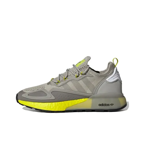 Adidas Originals ZX 2K Boost Slip-resistant и дышащий низкий топ повседневная обувь унисекс серый зеленый
