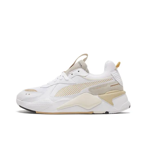 PUMA RS X MONO Металл Низкий Топ Повседневный Женские Белый Золотой
