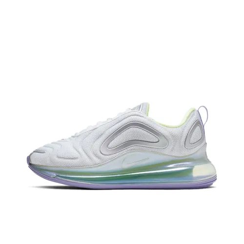 Nike Air Max 720 Белый Фиолетовый Серебряный Амортизация Легкий Низкий Топ Повседневный Женские Белый Пурпурный Зеленый