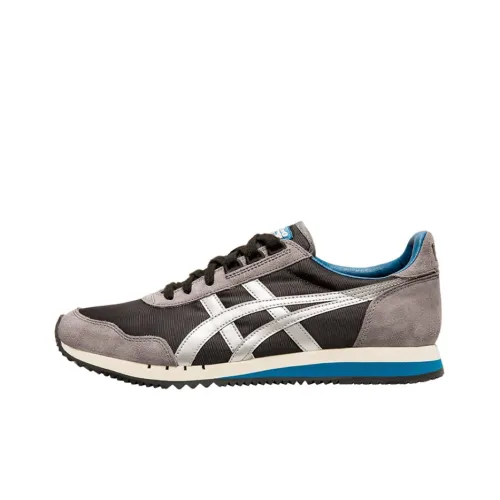 Onitsuka Tiger Dualio Амортизаторы Shock противоскользящие устойчивые к истиранию низкий топ повседневная обувь унисекс черный серый