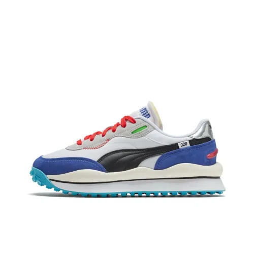 PUMA Style Rider Low Топ Casual Унисекс Серый Синий
