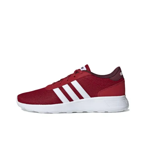 Adidas Neo Lite Racer Lite Racer Slip Resistant Abrasion Resistant Breathable Low Top Casual Shoes Men's Red White Adidas Neo Lite Racer Lite Racer Противоскользящий Устойчивый к истиранию Дышащий Низкий Топ Повседневная Обувь Мужская Красный Белый