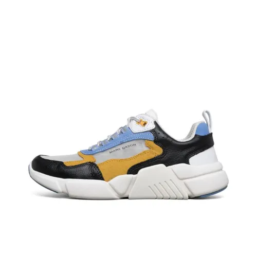 Skechers Блок Амортизация Устойчивый к истиранию Дышащий Низкий Топ Повседневная обувь Женская Желтая Синяя