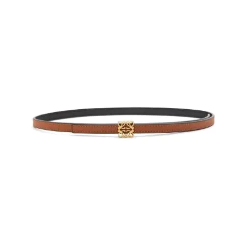 LOEWE Ремни из коровьей кожи, коричневые, женские