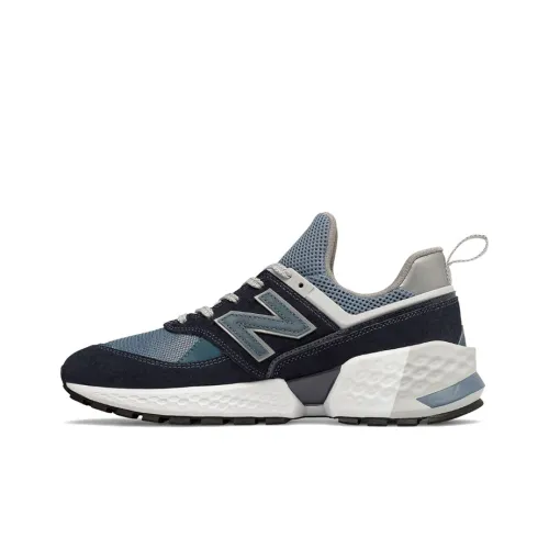 New Balance NB 574 Sport Амортизация Дышащий Широкий Низкий Топ Повседневная Обувь Унисекс Туманно-Синий