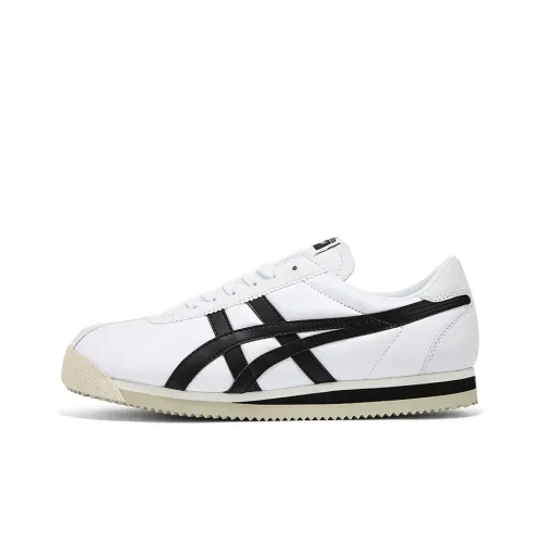 Onitsuka Tiger CORSAIR Амортизаторы Slip-resistant Низкий Топ Повседневная обувь Унисекс Черный Белый