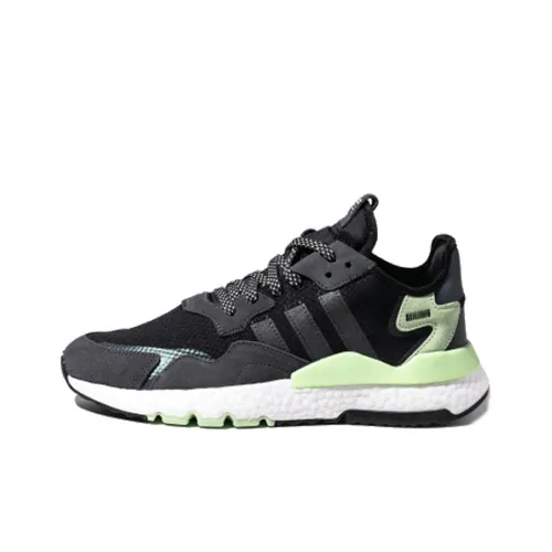Adidas Originals Nite Jogger Шокабойеры Противоскользящие Устойчивые к истиранию Низкий Топ Повседневная Обувь Унисекс Черный Зеленый