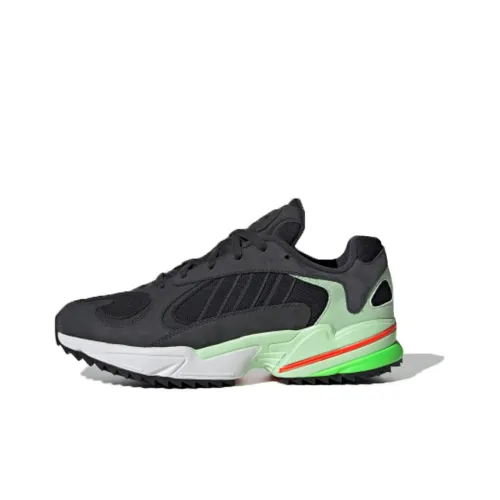 Adidas Originals YUNG 1 Non Slip Легкий Низкий Топ Casual Мужской Черный Зеленый