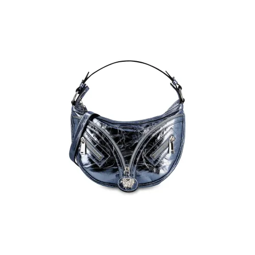 VERSACE Кожа Сумка Сумка через плечо Мини Женский Светло-Синий