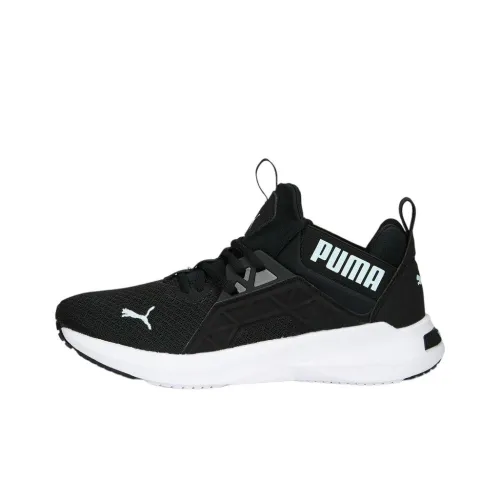 PUMA Softride Slip-Resistant Abrasion-Resistant Низкий Топ Беговые Кроссовки Женские Черный Белый