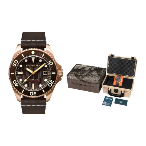 SPINNAKER Автоматический механический механизм Мужские часы 43mm*43mm*16mm Кофе