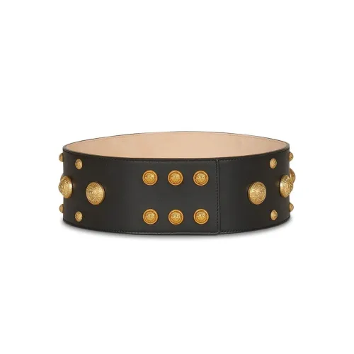 BALMAIN Кожаные ремни, черные, женские