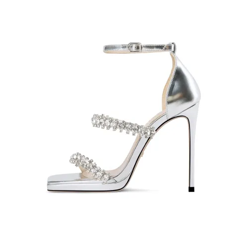 FABEIFEI Стильный Sandal 11,5 см Женские Серебристый