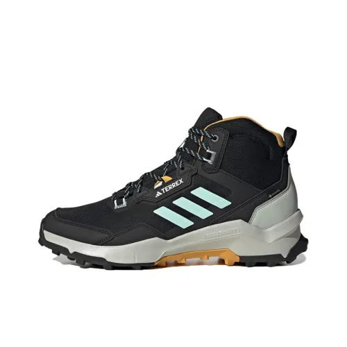 adidas Terrex Ax4 Противоскользящий MID Топ Уличная обувь Мужская Черный Синий