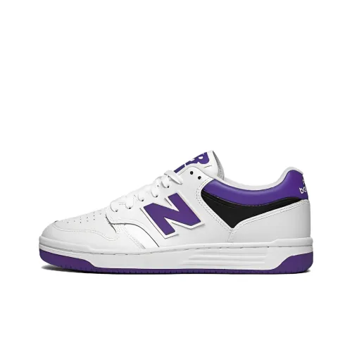 New Balance NB 480 Low Топ Скейтборд Кроссовки Мужские Белый Фиолетовый