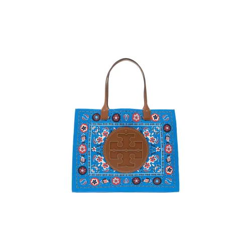 TORY BURCH Ella кожаная сумка-тоут сумка для покупок сумка через плечо сумка большая женская синяя