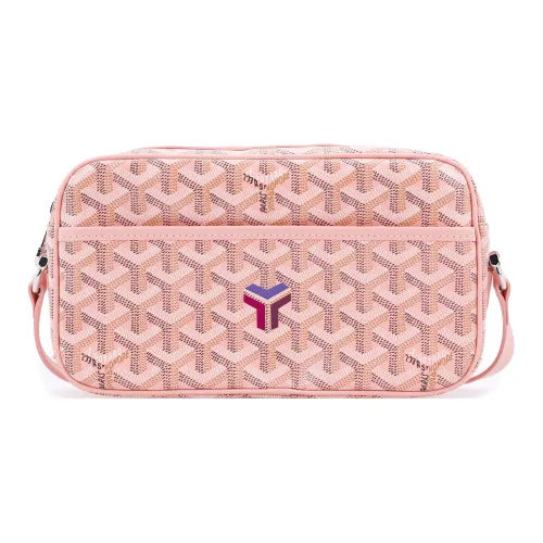 GOYARD Холст Телячья кожа Camera Сумка через плечо Маленькая Женская Розовая