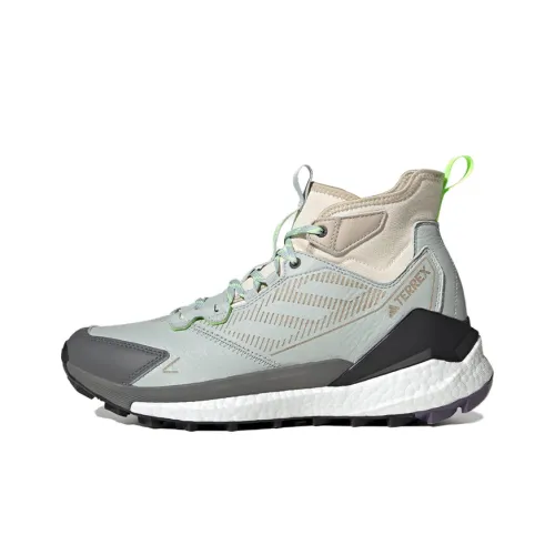 adidas Terrex FREE HIKER 2,0 Противоскользящий MID Топ Уличная обувь Унисекс Зеленый Серый