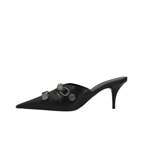 Balenciaga Cagole Стильные Сандалии 8 см Женские Черные