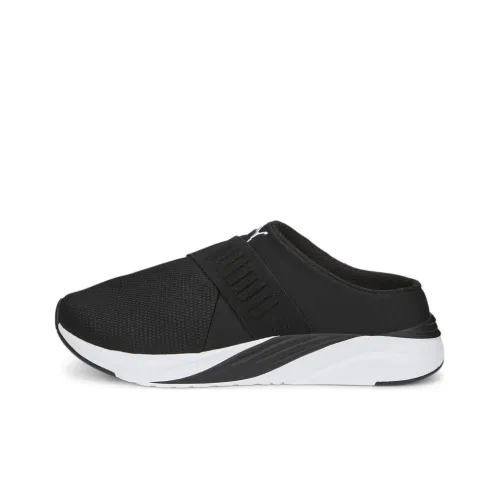 PUMA Softride Slip-Resistant Abrasion-Resistant Низкий Топ Беговые Кроссовки Женские Черный Белый
