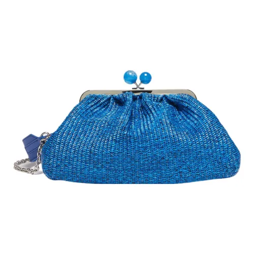 MaxMara Raffia Bakery Сумка Клатч Женская Синяя