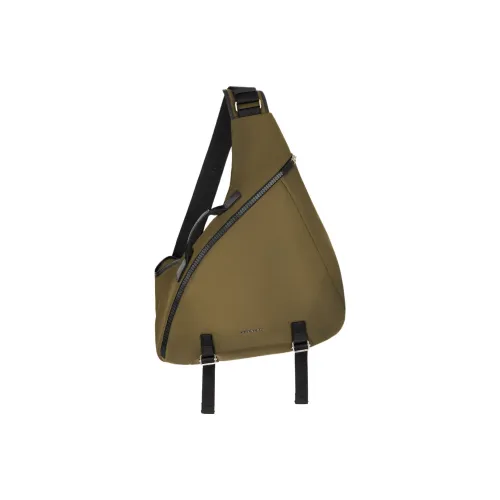 GIVENCHY Сумка с молнией из нейлона треугольная сетчатая сумка через плечо сумка на пояс средний размер мужская хаки