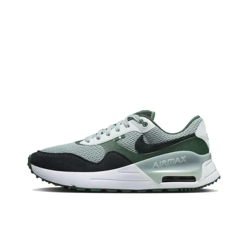 Nike Air Max SYSTM 'Michigan State' Устойчивый к истиранию Дышащий Низкий Топ Спортивная Повседневная Обувь Мужская Зеленый Черный