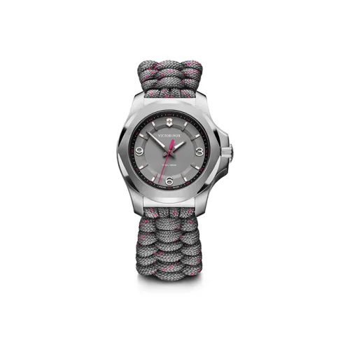 VICTORINOX Кварцевый механизм Унисекс Часы 18 мм Серый циферблат Корпус из нержавеющей стали Тканевый ремешок 241920