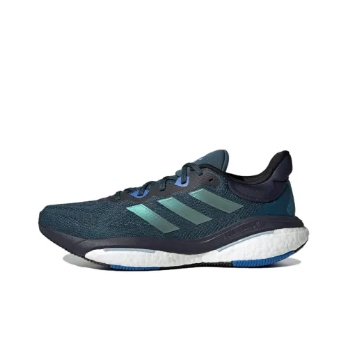 Adidas Solar Glide 6 Противоскользящие устойчивые к истиранию низкий топ беговые кроссовки мужские синие