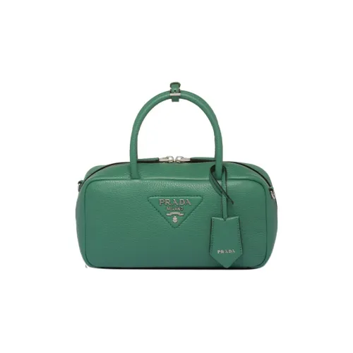 PRADA Сумка через плечо из кожи женская зеленая