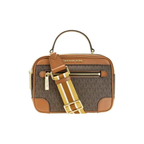 MICHAEL KORS ПВХ Косметичка Сумка Сумка через плечо Сумка через плечо Женская Коричневый и Умбра