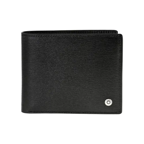 MONTBLANC Кошелек из крупнозернистой коровьей кожи Мужской Черный