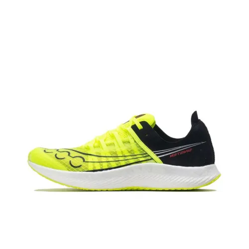 Saucony Shock Absorbers Slip-resistant Abrasion-resistant Low Top Casual Running Shoes Men's Yellow Сaucony Shock Absorbers Противоскользящие Устойчивые к истиранию Низкий Топ Повседневные Беговые Кроссовки Мужские Желтые