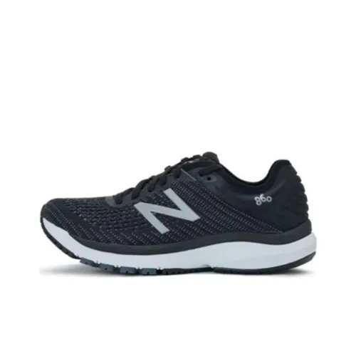 New Balance 860 Low Топ Беговые кроссовки Женские Черный Серый