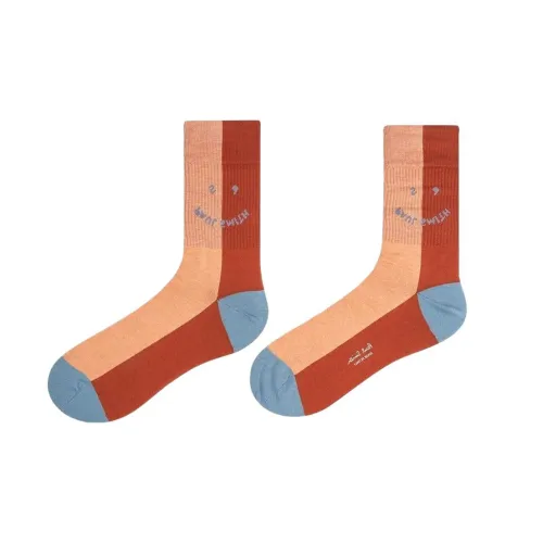 Paul Smith Paul Smith Smiley Series Темно-фиолетовые Красные Мужские Носки до колена